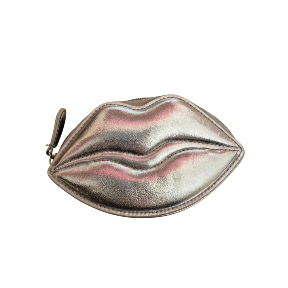 Victoria's Secret Vintage Y2K Coin Purse Silver Lips